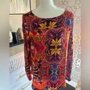 LOFT floral print blouse